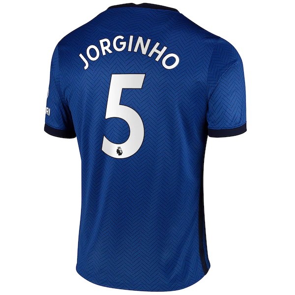 Trikot Chelsea NO.5 Jorginho Heim 2020-21 Blau Fussballtrikots Günstig